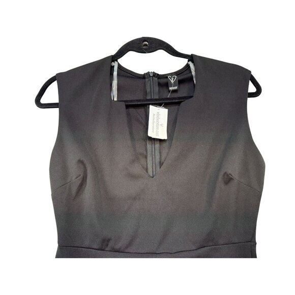 Windsor Black Sleeveless Cocktail Dress S  Stretchy Knee-Length - Picture 7 of 9